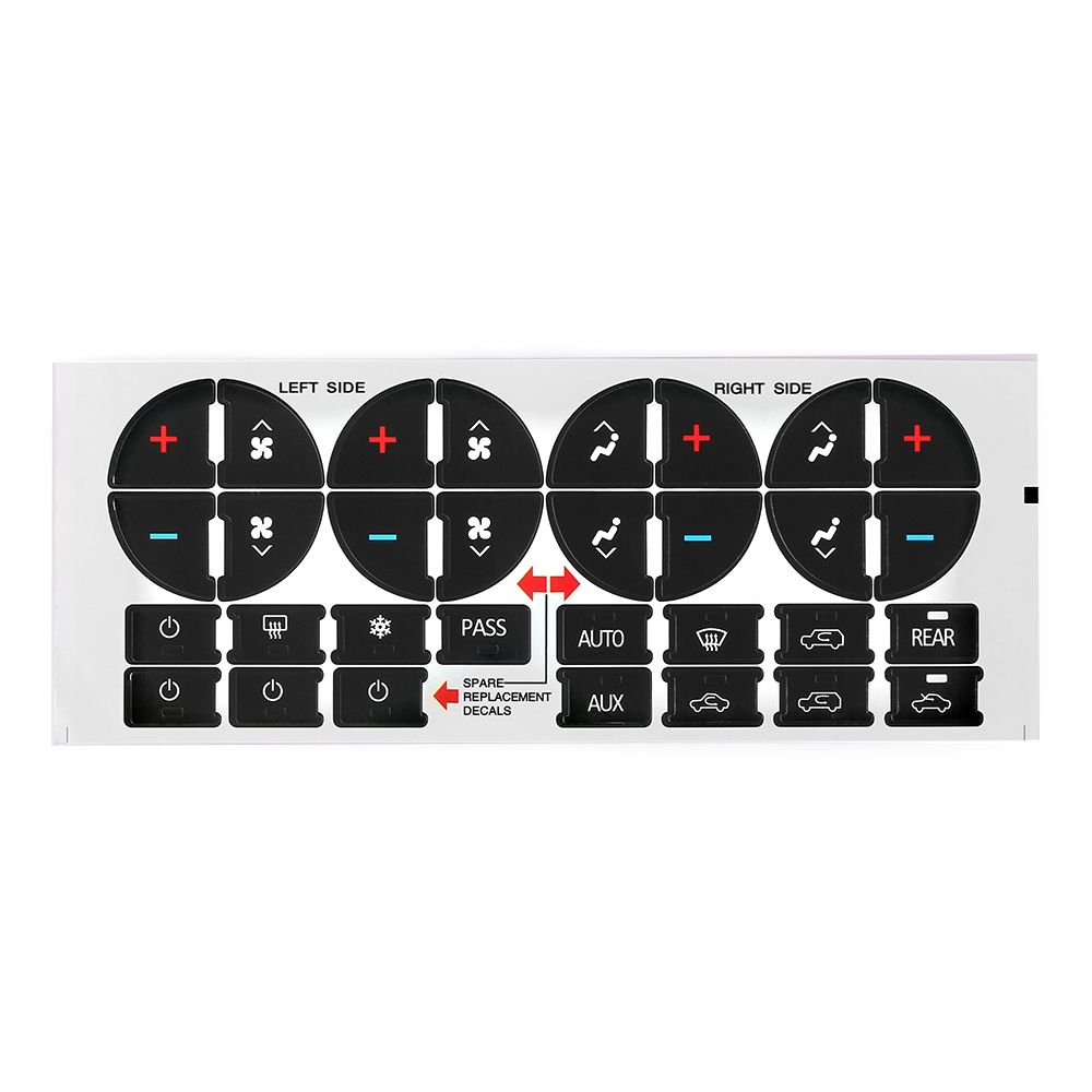 Климат-контроль Замена Наклейки для салона автомобиля Ремонт кнопок Украшения Кнопка управления Наклейка