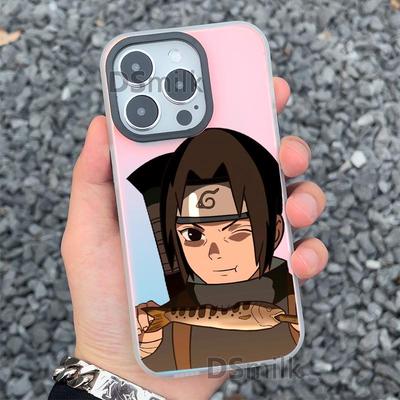 Чехол Itachi Naruto для iPhone 15 Pro 14/13 Aurora White 12 Apple 11XsMax XR.