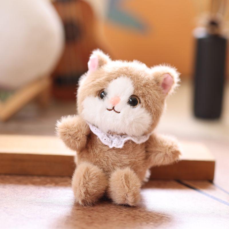 Cat Realistic Cute Plush Keychain With Ultra Soft Pp Cotton Bag Gift Charm