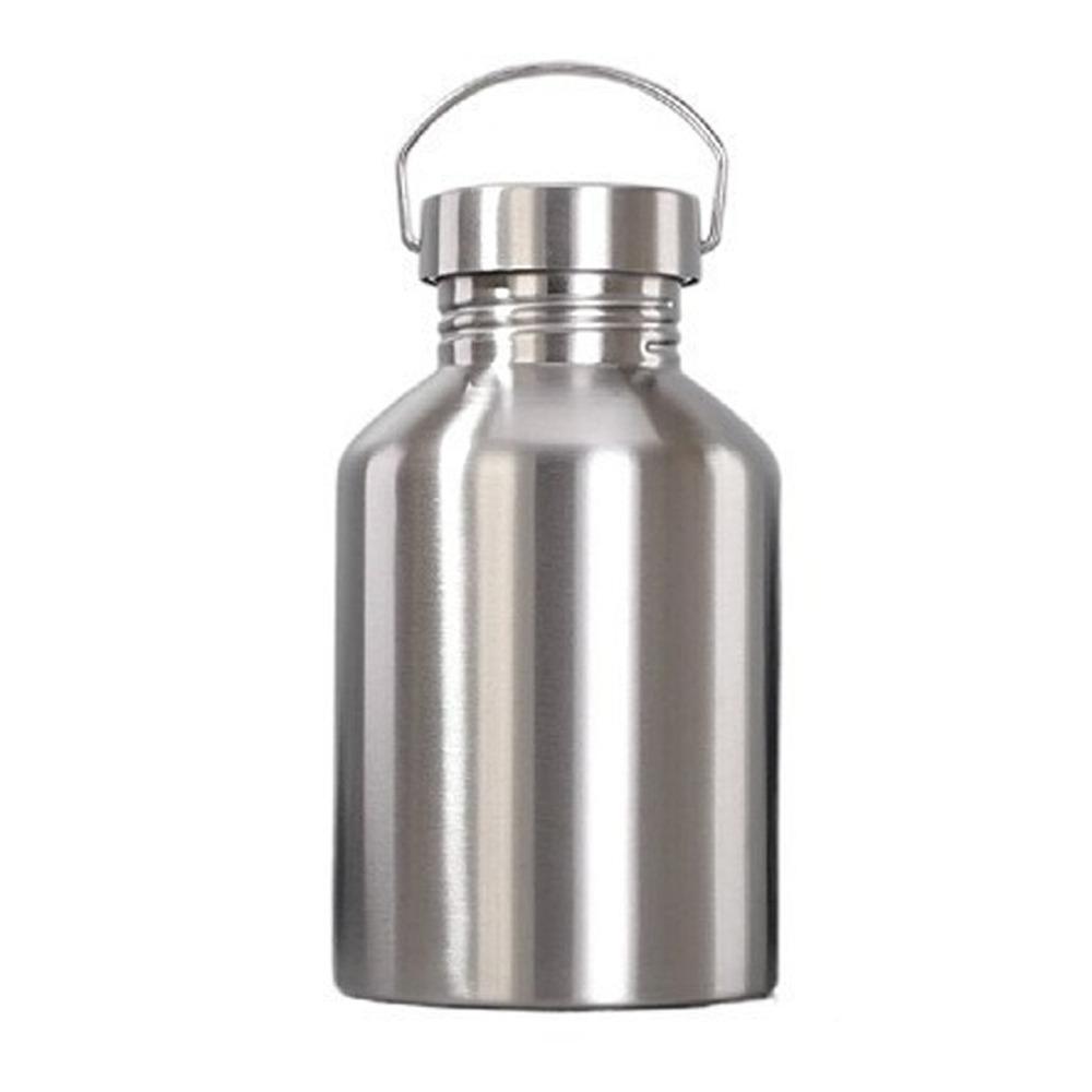 Неизолированная stainless steel бутылка для воды 2000 мл, большая емкость, спортивная кружка, дорожная, для туризма, кемпинга, портативный чайник
