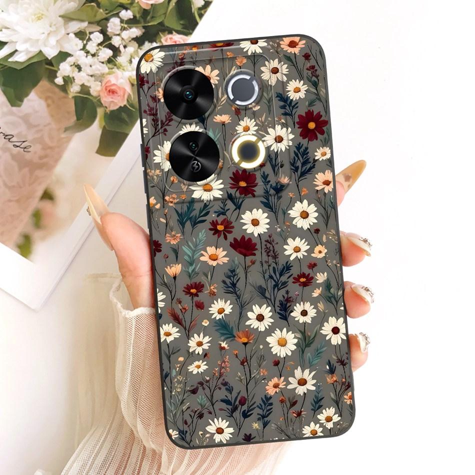 For ITEL P65 Cute Cat Flower Cartoon Phone Case For Itel P671L ItelP65 Shockproof Soft Silicone Covers Bumpers