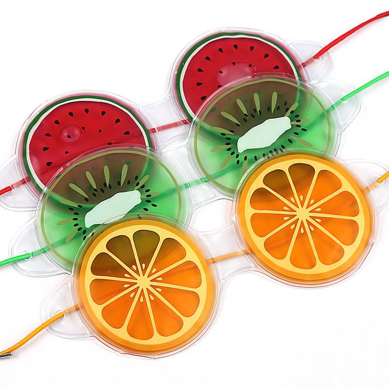 Cartoon Fruit Gel Eye Mask: Hot/Cold Compress for Skin-Friendly Relaxation