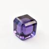 15MM Natural Purple Amethyst Cube Cut 34.2 Ct Certified Flawless Loose Gemstone