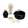 Ceramic Matcha Preparation Set with Spoon and Whisk for Family Tea Time