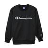 Kids Long Quick Script Crew Neck Basic Black [Champion] Sweatshirt, Sleeve, Fleece, Dry, Logo, Sweatshirt, Sports, CK-AS003