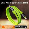 1m/1.5m/2m Type-C To Type-C Cable Fast Charging Wire for Xiaomi/OPPO/VIVO Phone Charging