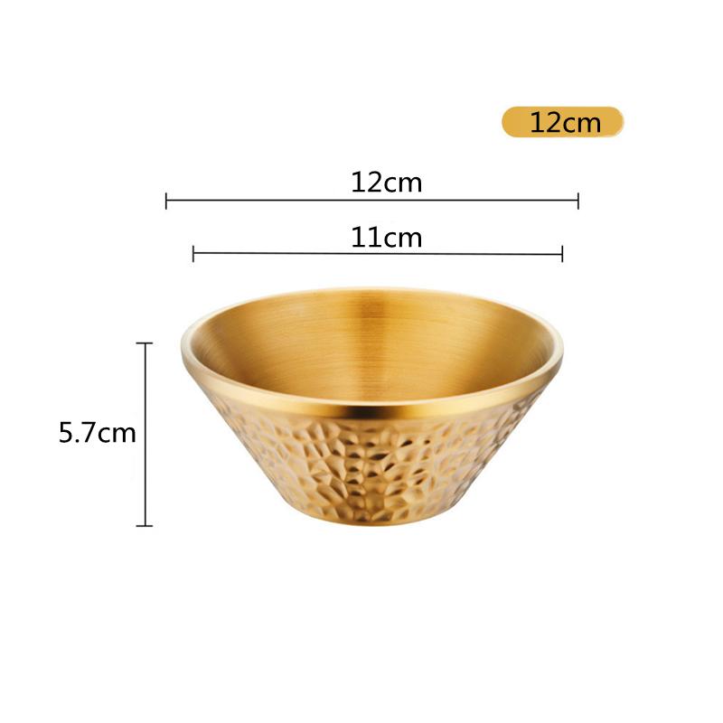 Креативная корейская миска для лапши рамен из нержавеющей стали, столовая посуда для салата, фруктов, миски для смешивания, двухслойная теплоизоляция