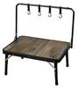 Outdoor Hanging Side 65cm Wide X 45cm with Hanger 4 and Two Height Bistro Style UC-587 Table, Deep, Rack, Hooks, Adjustable, Aluminum,