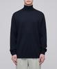 MUSINSA STANDARD Merino Wool Blend High-Gauge Turtleneck Knit [Navy]