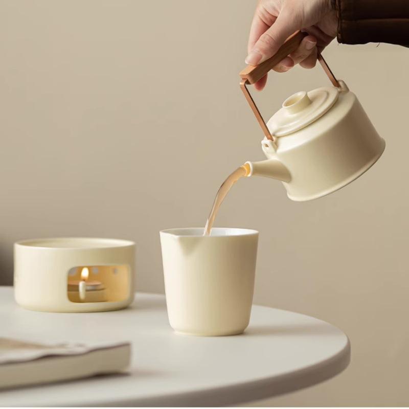 Xinyue Beam Pot Kung Fu Tea Set Complete set of ceramic teapot tea maker, simple gift box