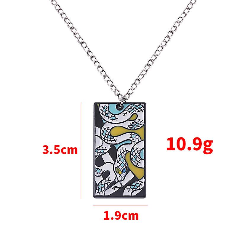 Japanese Anime Peripheral Ghost Slayer Blade Ghost Slayer Team Nine Pillar Necklace Tomioka Yoshitomo Butterfly Ninja Metal Pendant Pendant