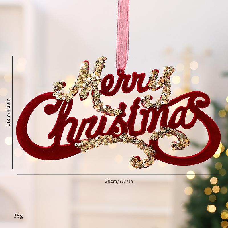 Christmas Tree Ornaments Glitter Ball Reindeer Snowflake Pendants Xmas Tree Decorations  New Year Party Decor Navidad