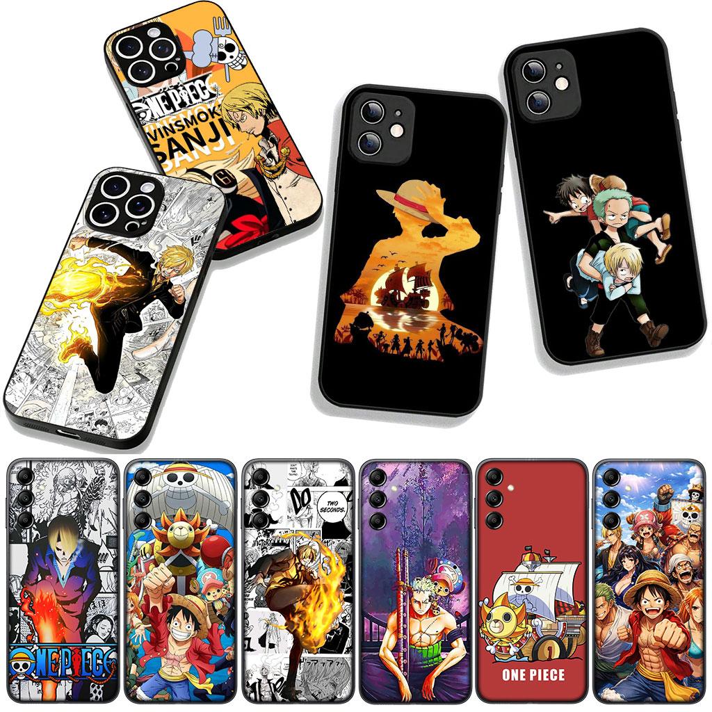 Чехол для телефона Apple iPhone 16 15 14 Plus 13 12 Mini 17 Pro Max + ProMax 16E Air с изображением Зоро и Санджи из One Piece и Луффи