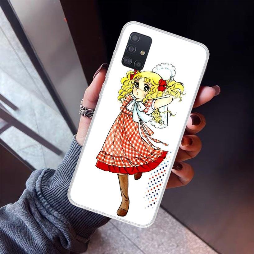Anime Candy Phone Case For Samsung Galaxy A12 A52S A42 A32 A22 A51 A50 Note 20 Ultra 10 S10 Plus A71 A70 A31 A30 A10S Galaxy A12