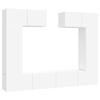 VidaXL Ensemble de meubles TV 6 pcs Blanc Bois d'ingénierie 3114462