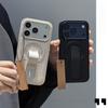 3D Рифленый Полосатый Кожаный Держатель для Багажа Чехол для Телефона Для IPhone 17 Pro Max 16 15 14 13 Для Magsafe Защита от Падения Чехол
