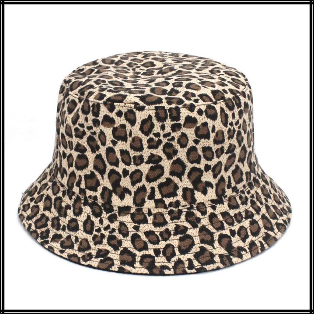 Leopard CA626 [White Fang] Hat, Print, Cap, Reversible, Plain, Outdoor, Women's, (Leopard Print)