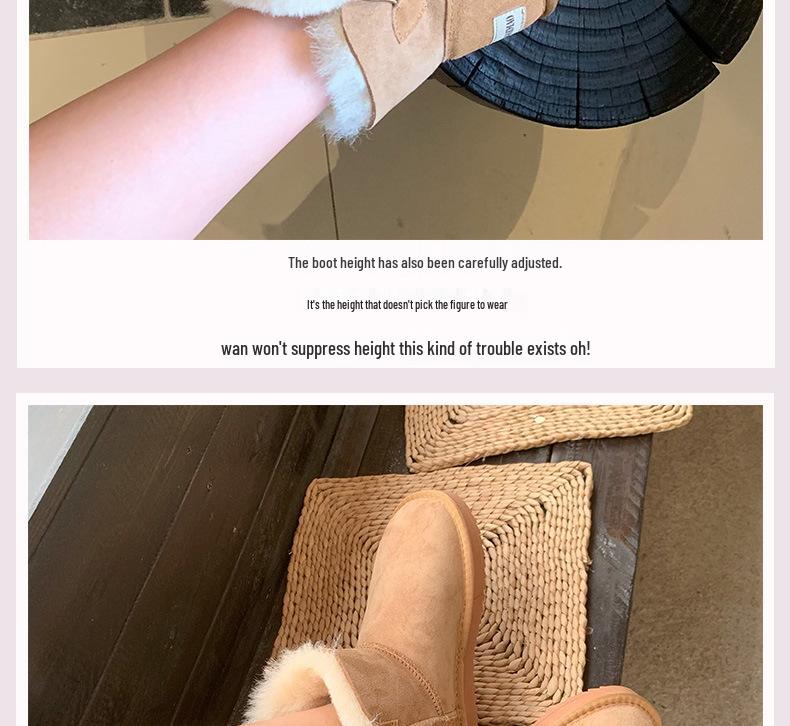 Women's 2025 Shearling Snow Boots: Thick-Soled, Fleece-Lined Winter Footwear - UGG Alternative