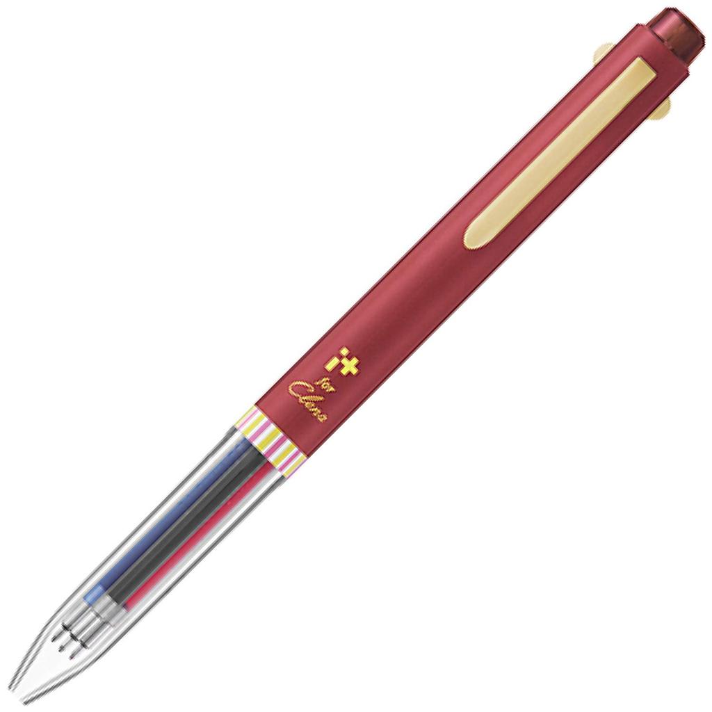 Pentel Ballpoint Pen for Crena Limited Edition BGH34LCRB Burgundy 04 3-Color i+