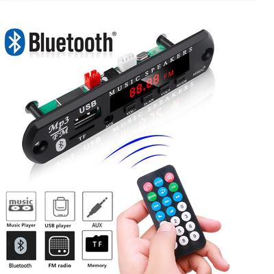 9 В 12 В Bluetooth 5,0 MP3-декодер плата аудио модуль беспроводной музыкальный автомобильный MP3-плеер с пультом дистанционного управления поддерживает USB TF FM-радио