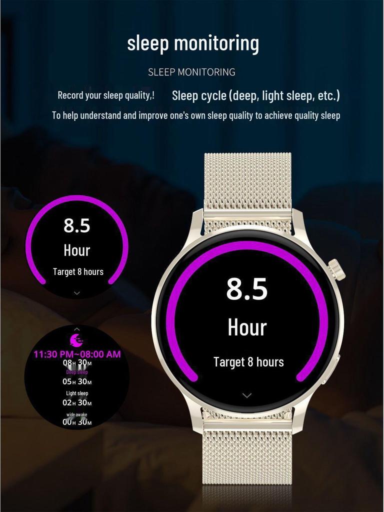 Умный браслет DaiTong: Монитор сердечного ритма, артериального давления, кислорода в крови и сна.