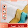 Reactive Dyed Knitted Velvet Plush Fabric: 75% Cotton, 25% Polyester, Available In 189 Colors