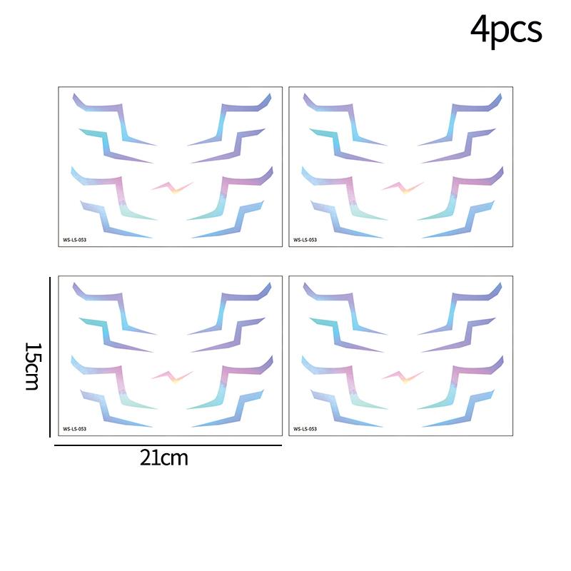 Kpop Демон Люми Наклейки-Татуировки Косплей Наклейки на Тело Саджа Мальчики Темный Набор Татуировок Наклейки Подарки на День Рождения Косплей Реквизит