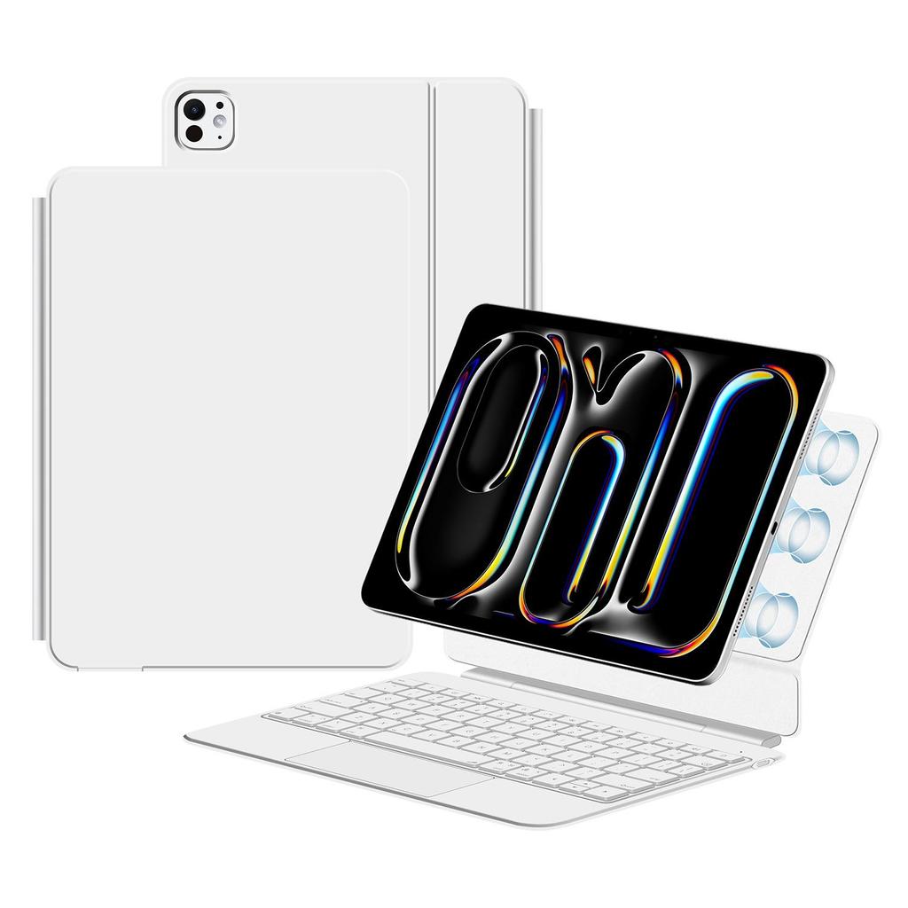 Bluetooth-клавиатура с сенсорной панелью для планшета iPad: Совместимо с 6-рядной Magic Keyboard для iPad Air7/6, Pro13, Второе поколение