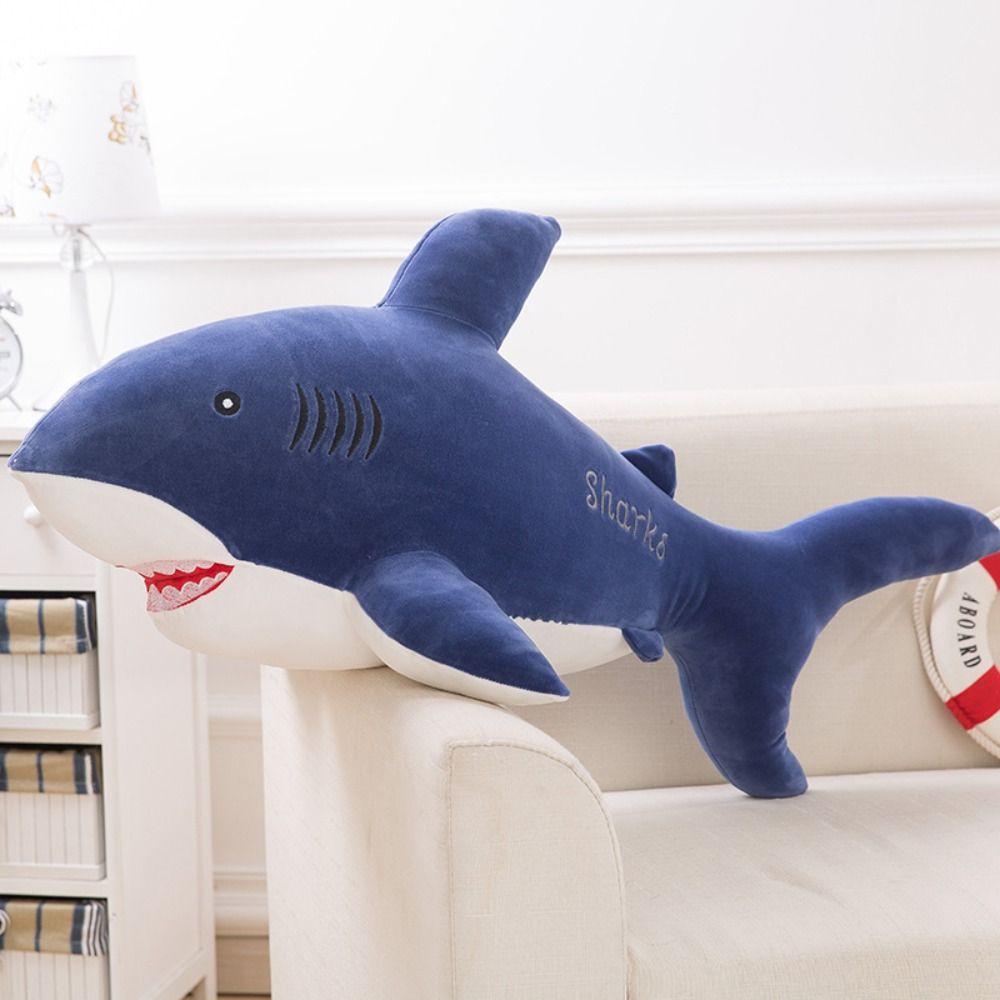 Kids Toys Sea Animals Shark Stuffed Toys Pillow Cushion Stuffed Animal Doll Giant Shark Plush Toy