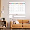 Large Dry Erase Calendar for Wall - Undated Dry Erase Calendar, Erasable Laminated Calendars for Wall with 8 Round Stickers, 40" x 28", Monthly