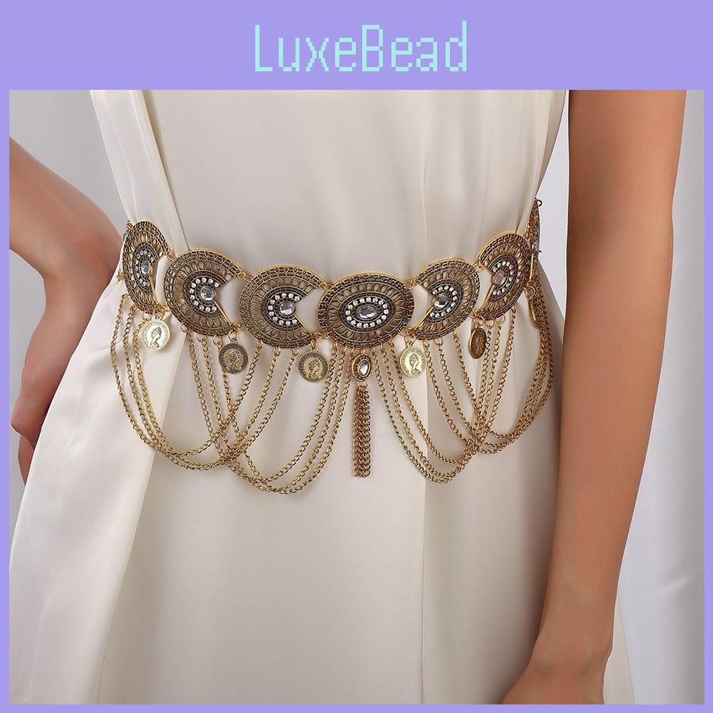 Waist Bohemian Style Chain With Alloy Embellishments And Tassels Festival For