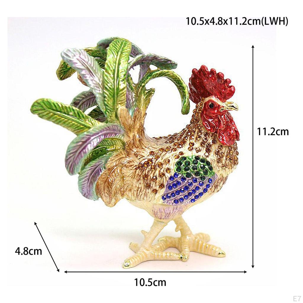 Подставка для ювелирных изделий в виде шкатулки для безделушек в виде петуха для женщин
