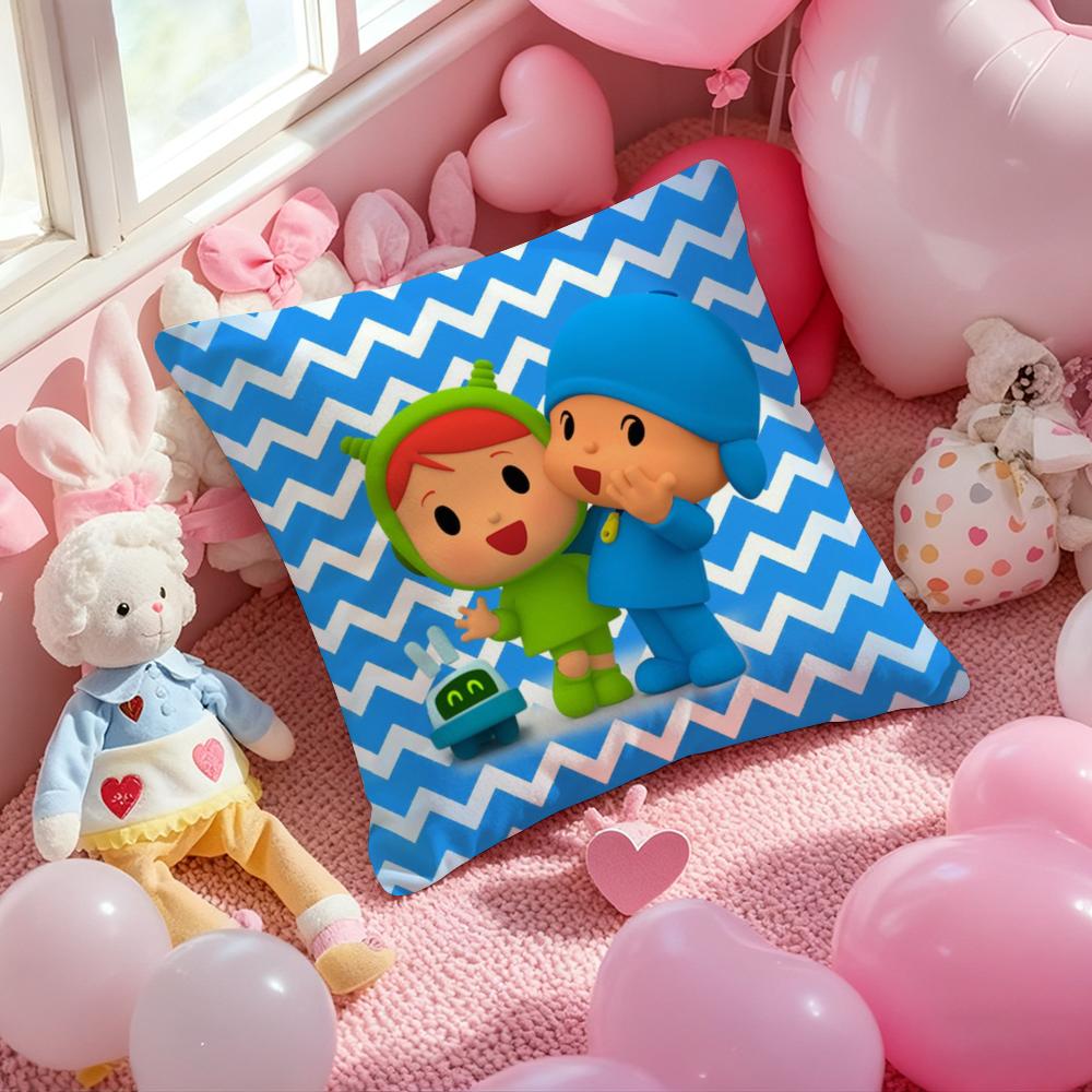 Чехол на подушку B-Boy-Girl-Pocoyo с принтом Наволочка для подушки для гостиной, дивана и декора спальни