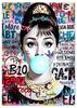 Audrey Hepburn Poster with a Balloon