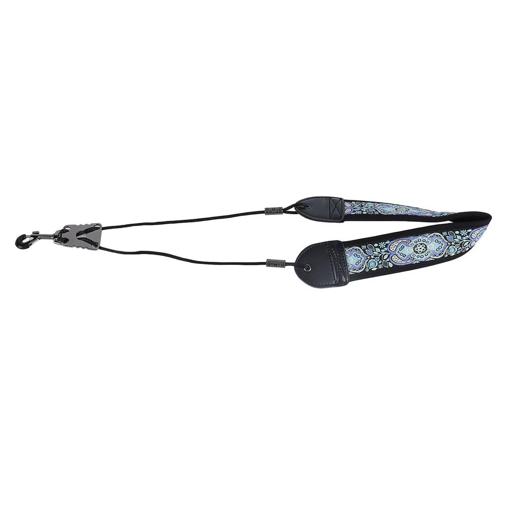 Ремень для шейного ремня с вышивкой для альт-тенор-саксофона, регулируемые аксессуары для инструментов с металлическим крючком