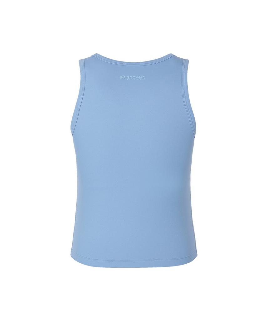 DISCOVERY EXPEDITION Women'S Freshvent Round Neck Bra Top (Blue)