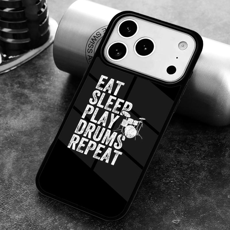 Drum Drummer Music Dj Phone Case For iPhone 17 16 15 14 13 12 11 Pro Max Plus 17Air Soft Silicone Cover