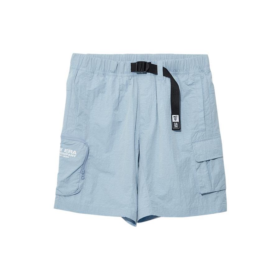 New Era SS22 Повседневная рабочая одежда Шнуровка Пятиточечные шорты Унисекс шорты Синий 13095633