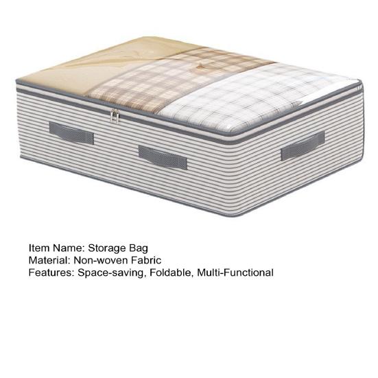 Under-bed Storage Bag Foldable Storage Bins with Clear Top Reusable Closet Organizer for Comforter Clothing Blankets Pillows