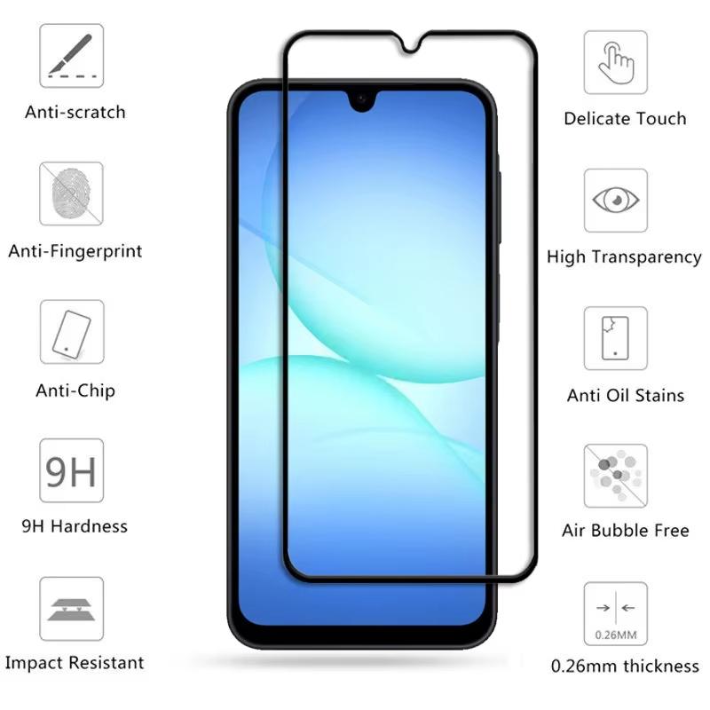 Закаленное стекло для Samsung Galaxy A14 A15 A16 A17 A37 A57 A56 iPhone 17 16 Redmi 12C 13C 14C Note 12 13 14 Защитная пленка для экрана