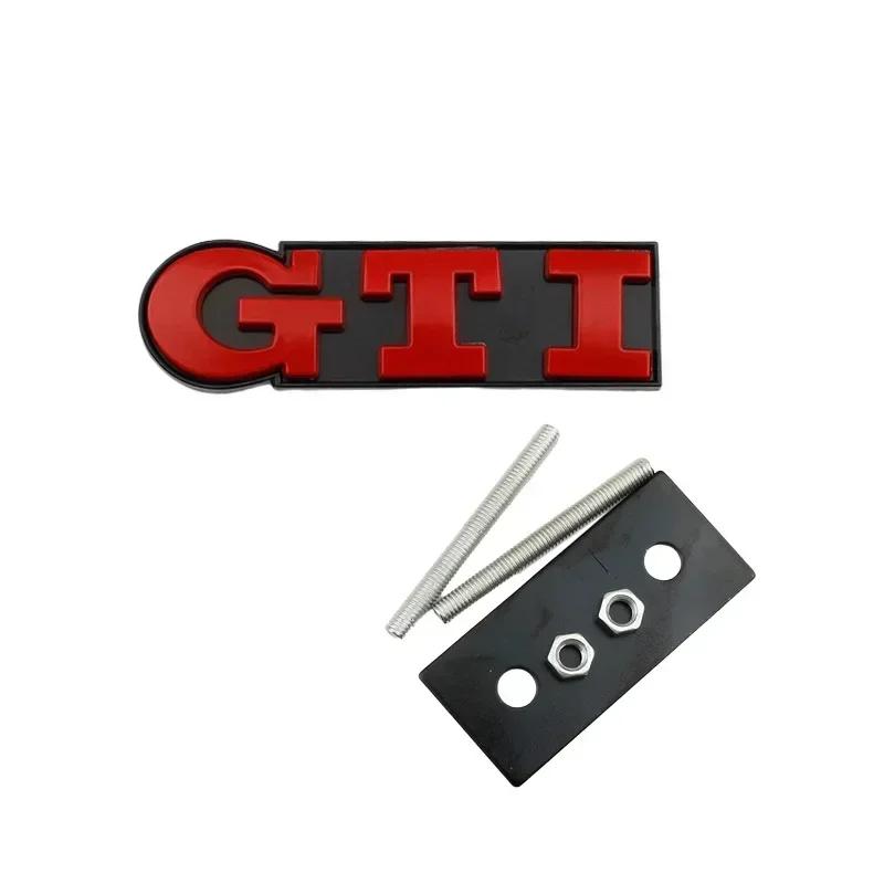 For VW VOLKSWAGEN 2026 New Metal GTI Logo Car Front Grille Emblem Badge for Volkswagen Polo Caddy Golf 4 5 6 8 Jetta Tiguan Tour