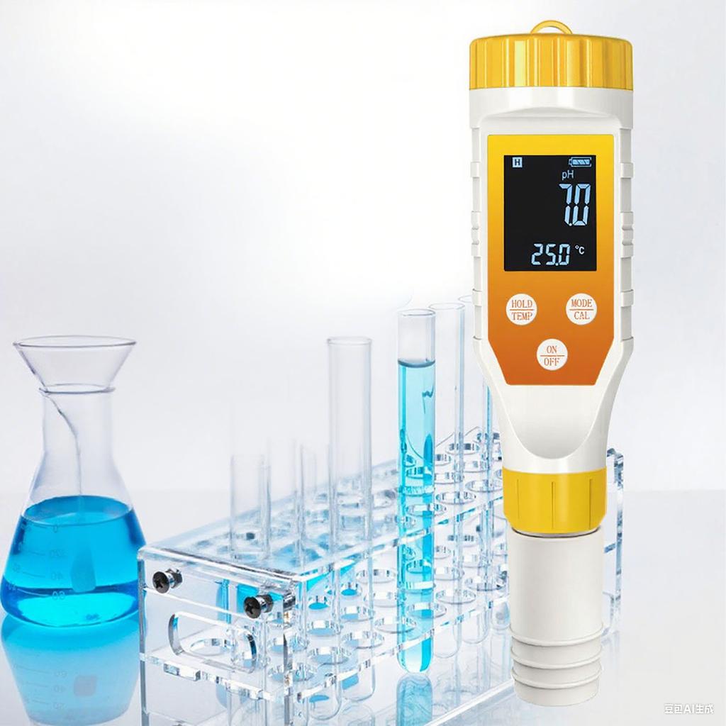 Digital Water Quality Tester 7 In 1 PH EC Hydrogen ORP Salinity Temp Meter Backlit Display Ideal for Home Use