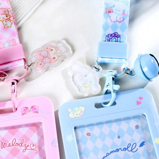 Sanrio Cinnamoroll Card Necklace Transportation Card Case Pass Necklace, a Popular Character In Korea