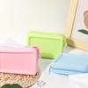Silicone Organizer Cosmetic Bag Vintage Waterproof Smooth Zipper Earphone Holder Macaron Color Wallet Coin Purse Portable Pouch