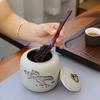 Japanese Coarse Pottery Tea Caddy