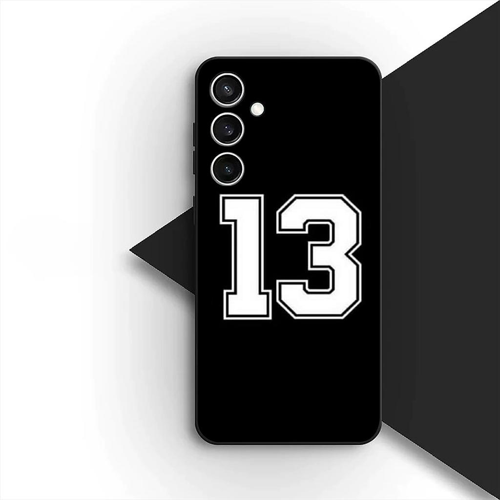Soccer Number Football Silicone Cover for Samsung Galaxy S10 Lite S8 S9 Plus A33 A34 A31 70 A71 A72 Note 20 9 8 Coque Phone Case