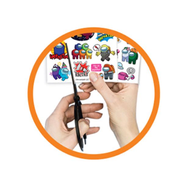 Наклейка с изображением деко среди нас