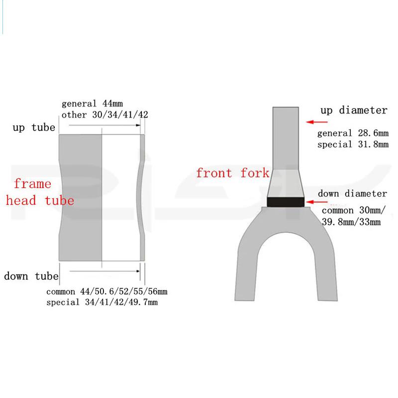 Risk Bicycle Headset Integrated 1 1/8 Steering Column 34 41 41.8 44 49.7 50.6 55 56Mm Mountain Bicycle Press Bearings Box Fork