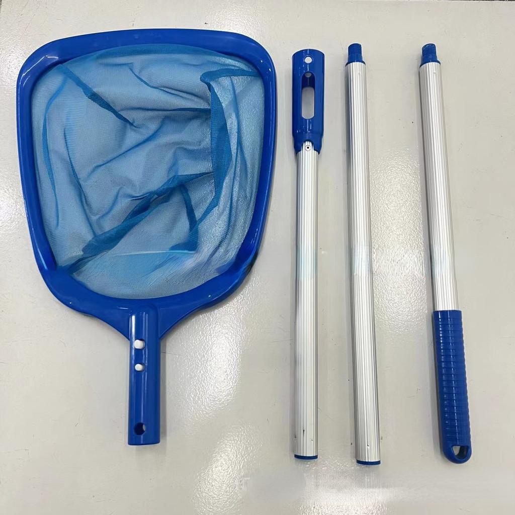 Телескопическая штанга для чистки, глубокая сетка, аксессуары для чистки бассейна, сетка для глубокой воды для сбора листьев в плавательном бассейне