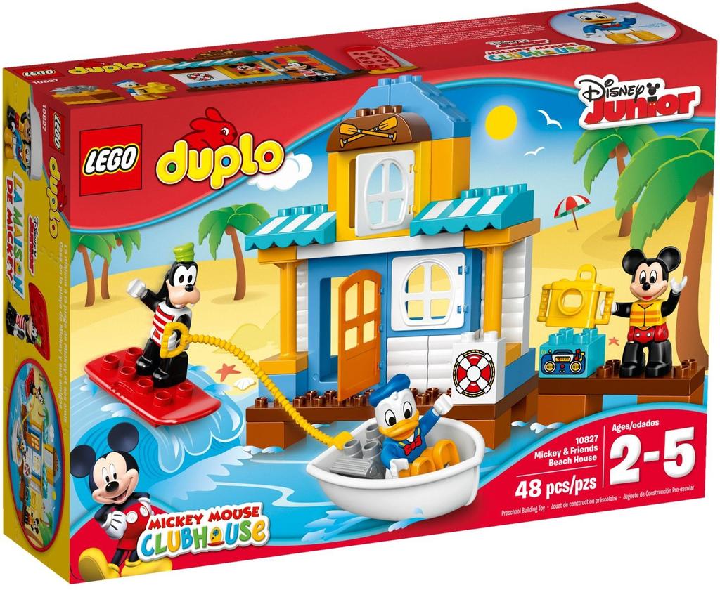 LEGO Duplo Disney Микки Друзья Пляжный домик 10827 и